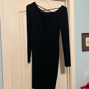 Fitted Black Forever 21 Dress